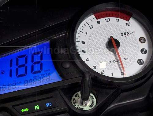 TVS Apache RTR 180 Speedometer View