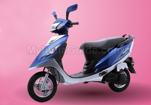 TVS Scooty Streak Front Cross Side View