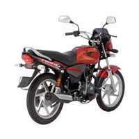 Bajaj Platina Rear Cross Side View