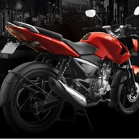 Bajaj Pulsar 135 Rear Cross Side View