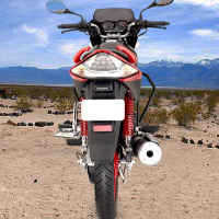 Hero Honda CBZ Xtreme Self Start Back View Hero Honda CBZ Xtreme Self Start Back View
