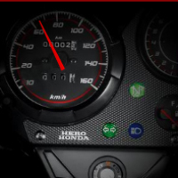 Hero Honda CBZ Xtreme Self Start Speedometer View Hero Honda CBZ Xtreme Self Start Speedometer View