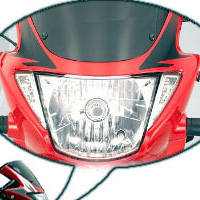 Hero Honda Glamour FI Head Light View Hero Honda Glamour FI Head Light View
