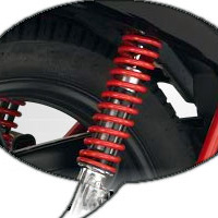 Hero Honda Glamour FI Shocker View Hero Honda Glamour FI Shocker View