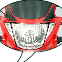 Hero Honda Glamour Head Light View