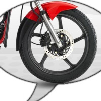 Hero Honda Glamour Wheels And Tyre View