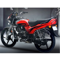 Hero Honda Passion Plus Rear Cross Side View Hero Honda Passion Plus Rear Cross Side View