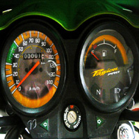 Hero Honda Passion PRO Speedometer View