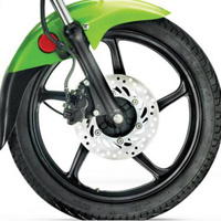 Hero Honda Passion PRO Wheels And Tyre View