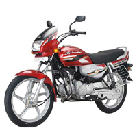 Hero Honda Splendor Super Front Cross Side View