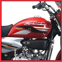 Hero Honda Splendor Super oil tank view Picture Hero Honda Splendor Super oil tank view Picture