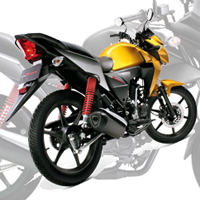 Honda CB Twister Rear Cross Side View