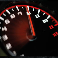 Honda VFR1200F Speedometer View