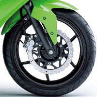 Kawasaki Ninja 250R Wheels And Tyre View