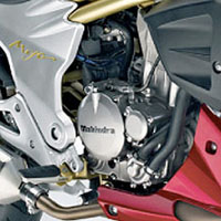 Mahindra MOJO Engine View
