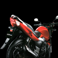 Suzuki GS150R Rear Cross Side View Suzuki GS150R Rear Cross Side View