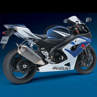 Suzuki GSX-R1000 Rear Cross Side View Suzuki GSX-R1000 Rear Cross Side View