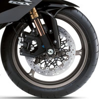 Suzuki GSX-R1000 wheels and tyre view Picture