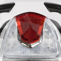 TVS Apache RTR 180 Back Light View