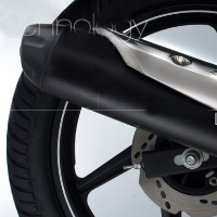 TVS Apache RTR 180 Silencer View