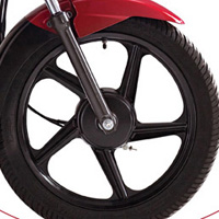 TVS Jive Wheels And Tyre View