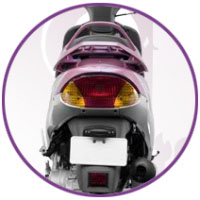 TVS Scooty Pep+ Back Light View