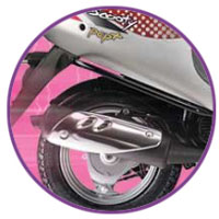 TVS Scooty Pep+ Silencer View
