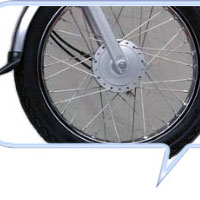 TVS Star  Wheels And Tyre View