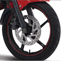 Yamaha FZS Wheels And Tyre View