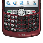 Blackberry Curve 8320 Keyboard View