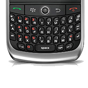 Blackberry Curve 8900 Keyboard View