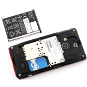 Sony Ericsson Hazel Battery View